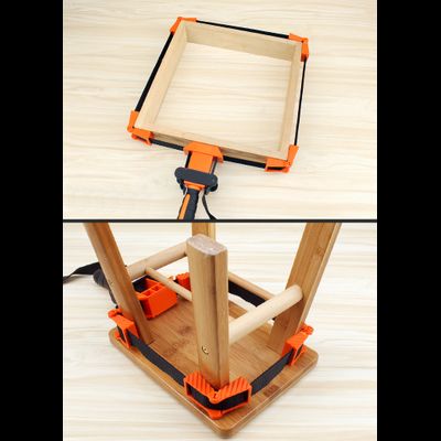 Ременная струбцина с угловыми упорами 4 м.