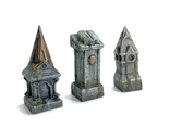 Cemetery plinths (painted)