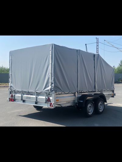 Прицеп «Спутник» (3420х2000х330) двухосный, оцинкованная рама, с силовым подрамником