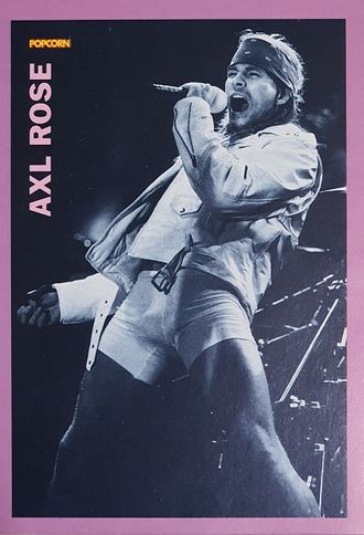 Axl Rose Музыкальные открытки, Original Music Card, винтажные почтовые  открытки, Intpressshop
