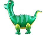 Шар 3D (25&#039;&#039;/64 см) Фигура, Динозавр Брахиозавр, Зеленый, 1 шт. в уп.