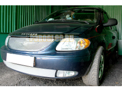 Защита радиатора Chrysler Voyager IV 2001-2004 chrome низ PREMIUM
