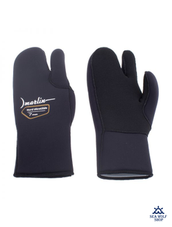 Рукавицы неопреновые 7мм Marlin NORD ULTRAGLIDE титан 3х-палые р.XXL