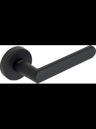 Дверная ручка на круглом основании Fratelli Cattini &quot;NEVADA&quot; 7-NM матовый черный