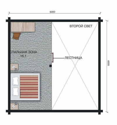 Дом-баня из профилированного бруса ПБ-14, 56 м2