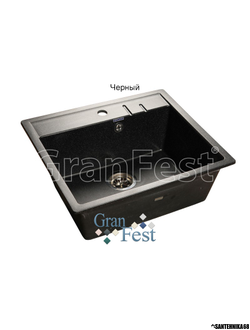 Керамическая мойка Granfest Гранфест QUADRO GF-Q560 1 секционная мойка с отверстием под смеситель