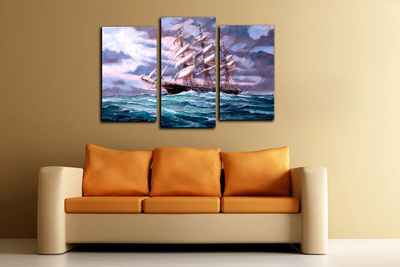 Модульная картина "Море волнуется"