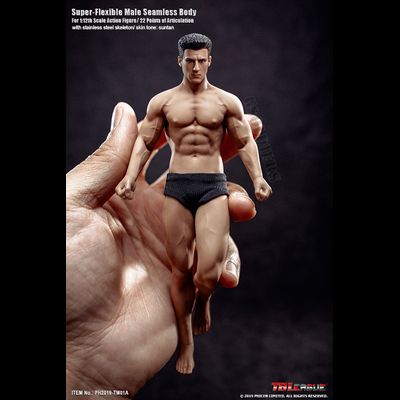 Супер-подвижное бесшовное мужское тело с головой - Коллекционная фигурка 1/12 scale Super Flexible Male Seamless Body (Including head) (PH2019-TM01A) - TBLeague