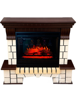 Каминокомплект ЭКСТЕР с очагом Panoramic 25-30