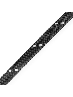 Швартовый конец из нейлона, светоотражающий, 9,5 мм х 4,5 м, черный