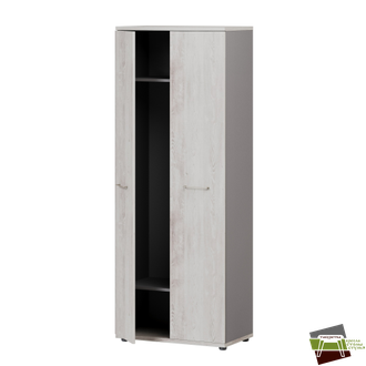 Шкаф для одежды 800х450х2098 B-721_Сосна Касцина/Кубанит серый