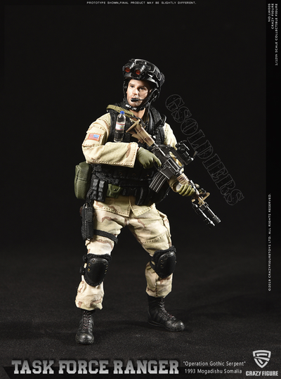 Сержант отряда "Дельта" военного спецназа  США ("Падение Черного Ястреба") - Коллекционная фигурка 1/12 scale US Delta Special Force - master sergeant (LW005) - Crazy Figure