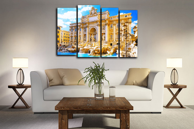 Модульная картина "Фонтан треви"