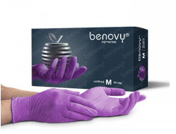 BENOVY NITRILE MULTICOLOR СИРЕНЕВЫЕ размер М