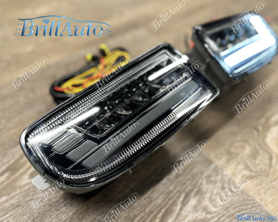 Противотуманки Toyota Land Cruiser 100 бегающие LED темные