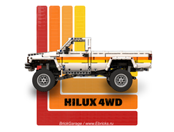 TH6 TOYOTA Hilux Single cab WHITE Power Functions  - Инструкция по сборке PDF, n/a (TH6)