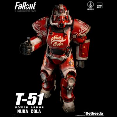 Силовая броня Т-51 "Нюка-Кола" (серия Fallout) - Коллекционная фигурка 1/6 Fallout T-51 Nuka Cola Power Armor (3Z07730W0) - Threezero