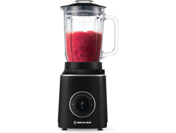 Блендер стационарный BRAYER BR1210 1400 Вт, 9 скоростей, дисплей, колка льда, 6 ножей, кувшин 1,5 л