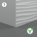 монтаж углов 3д панелей