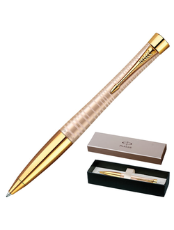 Ручка подарочная шариковая PARKER "Urban Premium Vacumatic Golden Pearl"