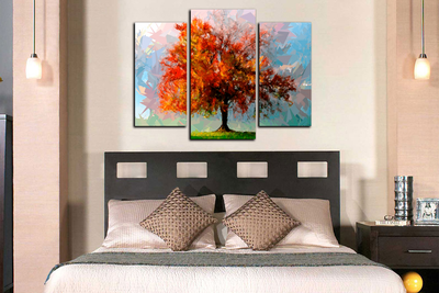 Модульная картина "Дерево многогранности"