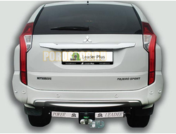 Фаркоп с нержавеющей пластиной Лидер-Плюс для Mitsubishi Pajero Sport 2008-2013