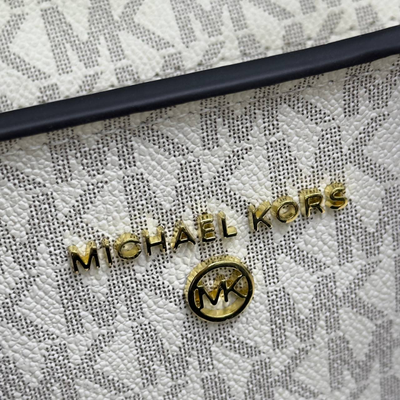 Сумка Michael Kors Kris Logo Satchel White