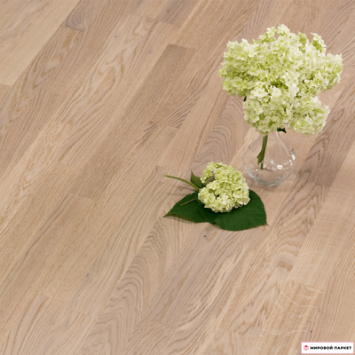 Паркетная доска PolarWood Дуб Ливинг белёный купить в интернет-магазине mirovoy-parquet.ru