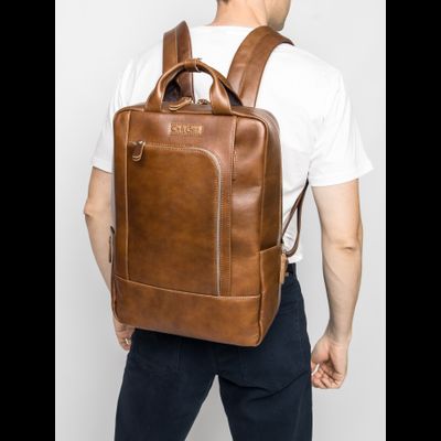 Кожаный рюкзак Viterbo Premium brown (арт. 3111-63)