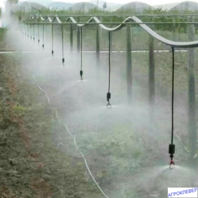 Подвес для микродождевателя / фоггера (6мм Н), с клапаном "антикапля", 30 см