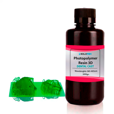 SOLORSN Dental CAST стоматологическая фотополимерная смола Green 1 Литр