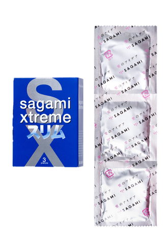 743/1 ПРЕЗЕРВАТИВЫ SAGAMI XTREME FEEL FIT,ГЛАДКИЕ №3