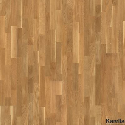 Паркетная доска Karelia Дуб Natur 3S 3-полосная матовый лак 2G без фаски толщина 14 мм 3.41 м2
