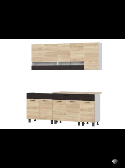 КГ-2 Дуб Сонома/Дуб Венге 2 м кухонный гарнитур