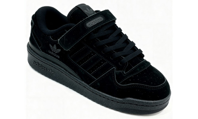 Кроссовки Adidas Forum Low Suede Black зимние