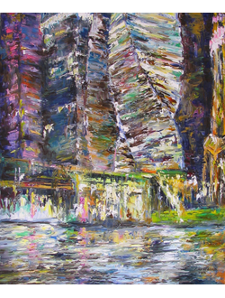 Городской пейзаж Башни Москва-Сити Круглова Светлана