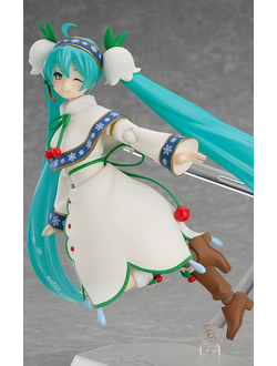 Фигурка фигма Мику Хацунэ (figma Hatsune Miku Snow 2015, Snow Bell Ver.)