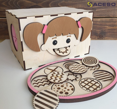 Тактильная игра «Печеньки для Маши»