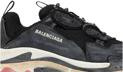 Balenciaga Triple S Sneaker DIY Black Red