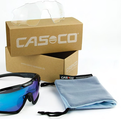 Спортивные очки CASCO SX-34 carbonic black-neon yellow