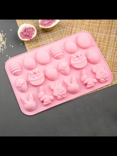 Силиконовая форма для муссовых десертов 17,5*16,5см, 4 ячейки купить в Калининграде