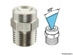 40040 Форсунка 1/4" Ш с керамической вставкой (нерж.)