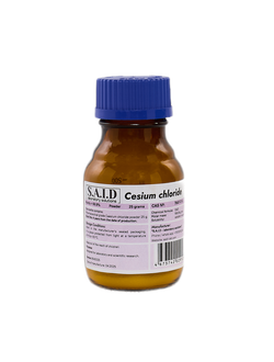 Хлорид цезия  фармацевтического класса 99,9%, 25 грамм