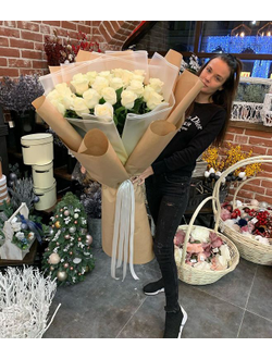 25 ГОЛЛАНДСКИХ РОЗ 80 см