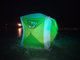 Зимняя палатка Traveltop (куб) 220*220*h2­35 см (ЗЕЛЕНЫЙ) арт. 2102