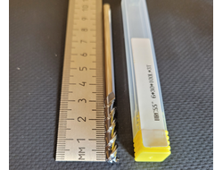 Фреза 6 мм HRC55 твердосплавная удлиненная 3-х зубая по цветному металлу 30/100 мм