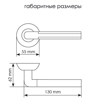 Дверные ручки Morelli "МОЗАИКА" MH-11 MAB/AB Цвет - Матовая античная бронза/античная бронза