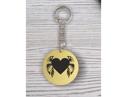 Брелок для влюбленных, на 14 февраля с гравировкой №6