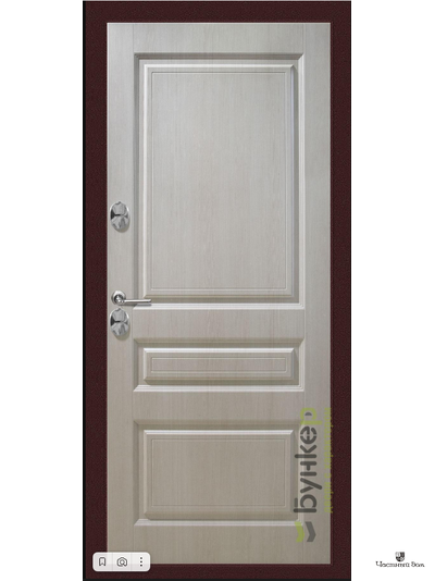 Дверь с терморазрывом Бункер Лайт Медь/Дуб эко