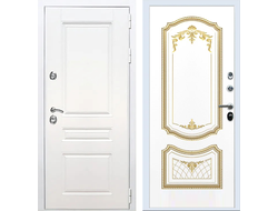 Входная дверь Премиум-Н с панелью ФЛ 316 патина золото